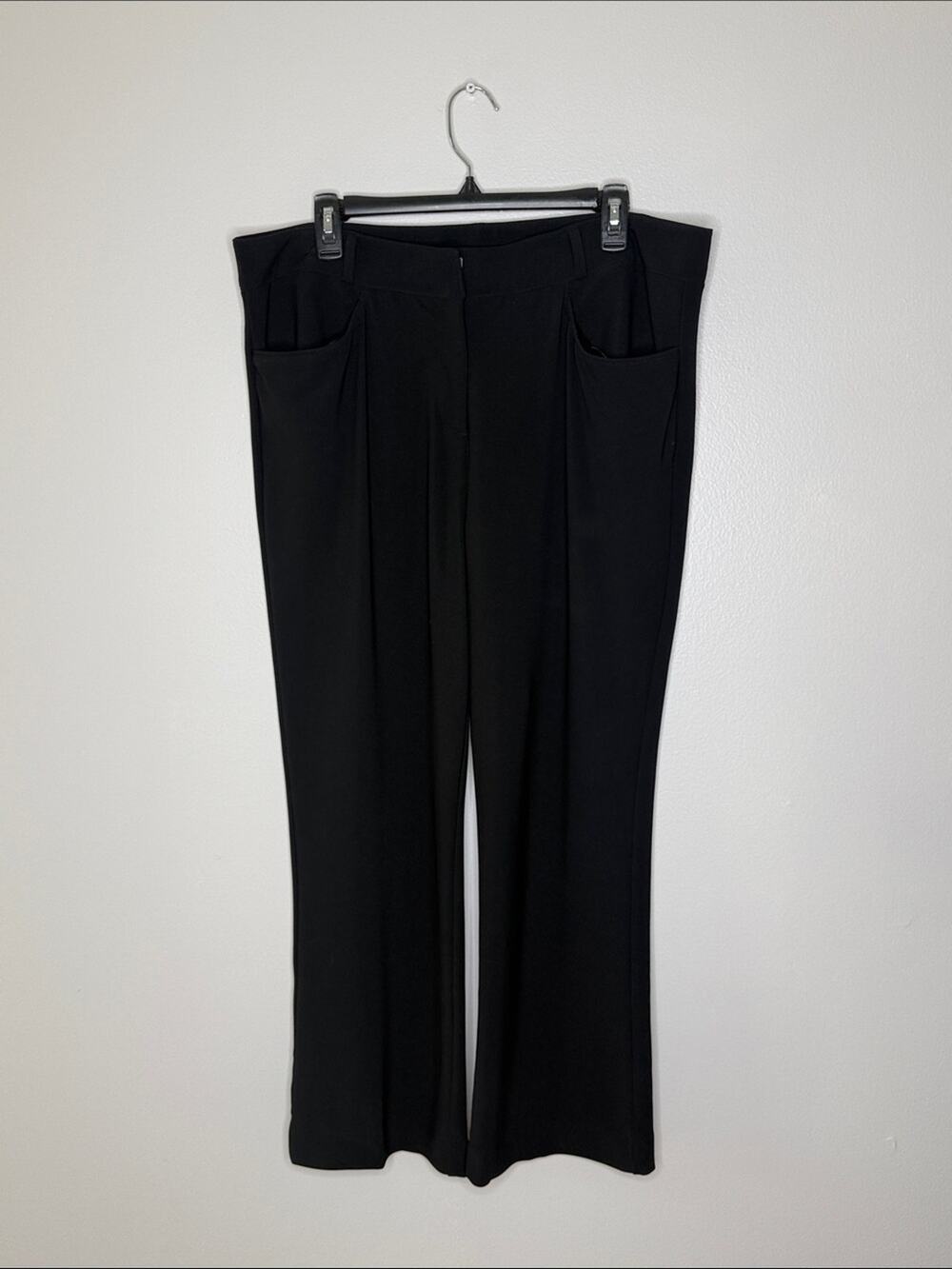 Boston Proper Black Boot Cut Trouser Pants Size Large